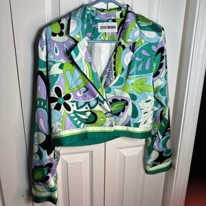 Steve Madden Women's Multicolor Floral Blazer